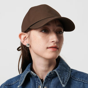 コットン バックリボン キャップ UV