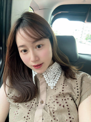 総レースシャツブラウス