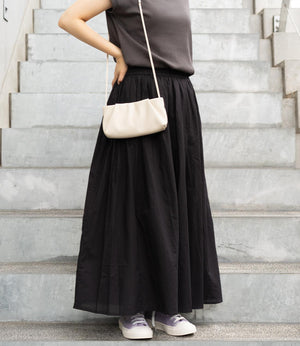 コットンキャンブリックギャザースカート