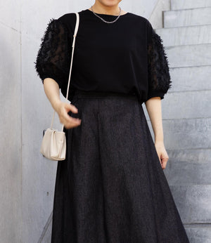 シアーフリンジドッキングカットソー