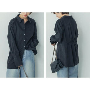 バックギャザーシャツ