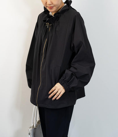 サーブルクロスフリルブルゾン