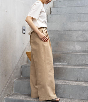 ウエストバイカラーポイントスラックス