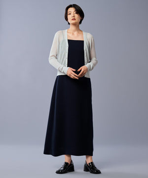 シアー リブ ニット カーディガン（uncrave STANDARD）