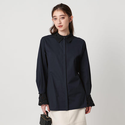 エンブロイダリー カラー シャツ ‐ウォッシャブル‐