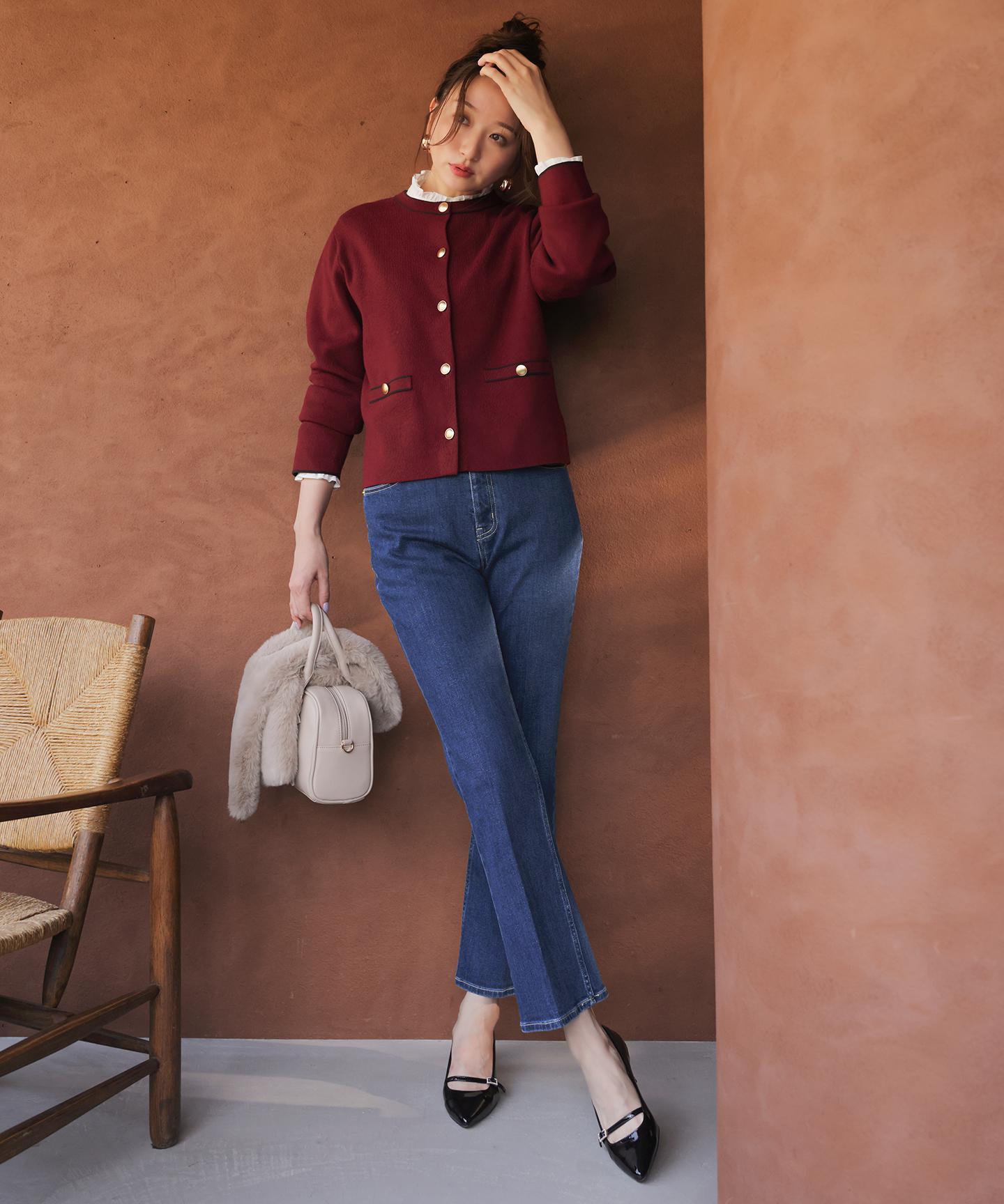 ピンタックフリル シャツ