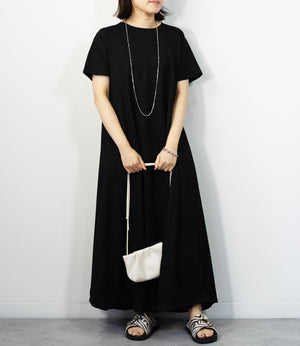 接触冷感フレアワンピース