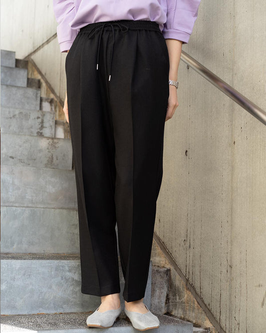 メランジイージーテーパードパンツ