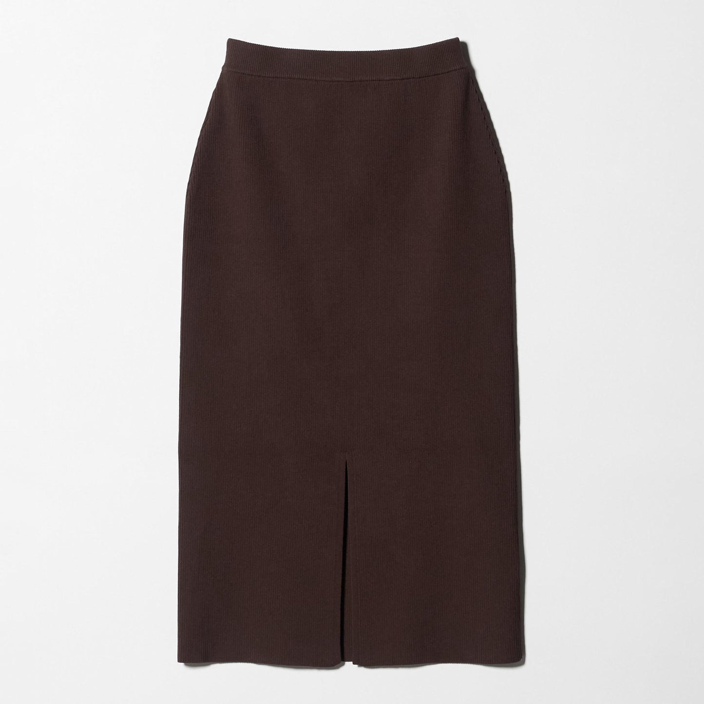 【WEB限定 Wardrobe DAILY MINIMAL】ポリエステルコットン リブニットタイトスカート ウォッシャブル