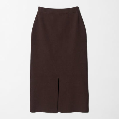 【WEB限定 Wardrobe DAILY MINIMAL】ポリエステルコットン リブニットタイトスカート ウォッシャブル