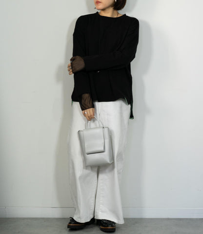 ポイントカラーロングTシャツ