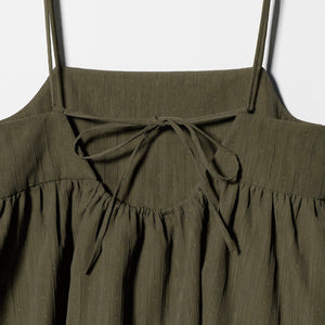 ポリエステルジャガード レイヤードキャミソール