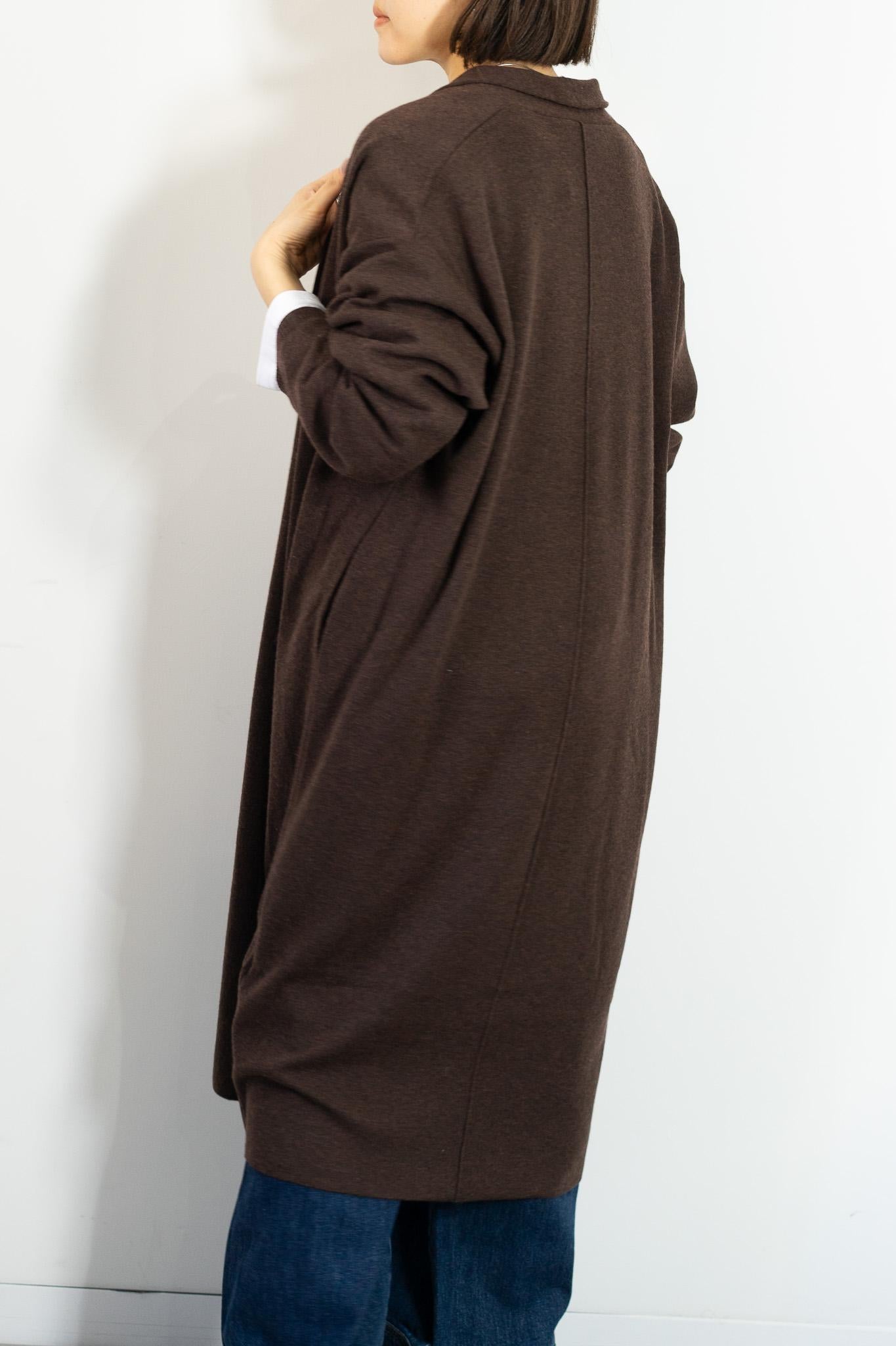 着流しニットコーディガン