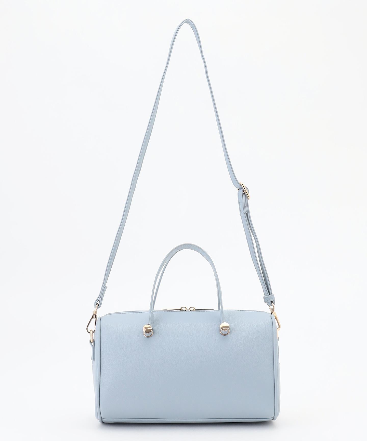 メタルアクセント ボストンバッグ