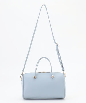 メタルアクセント ボストンバッグ