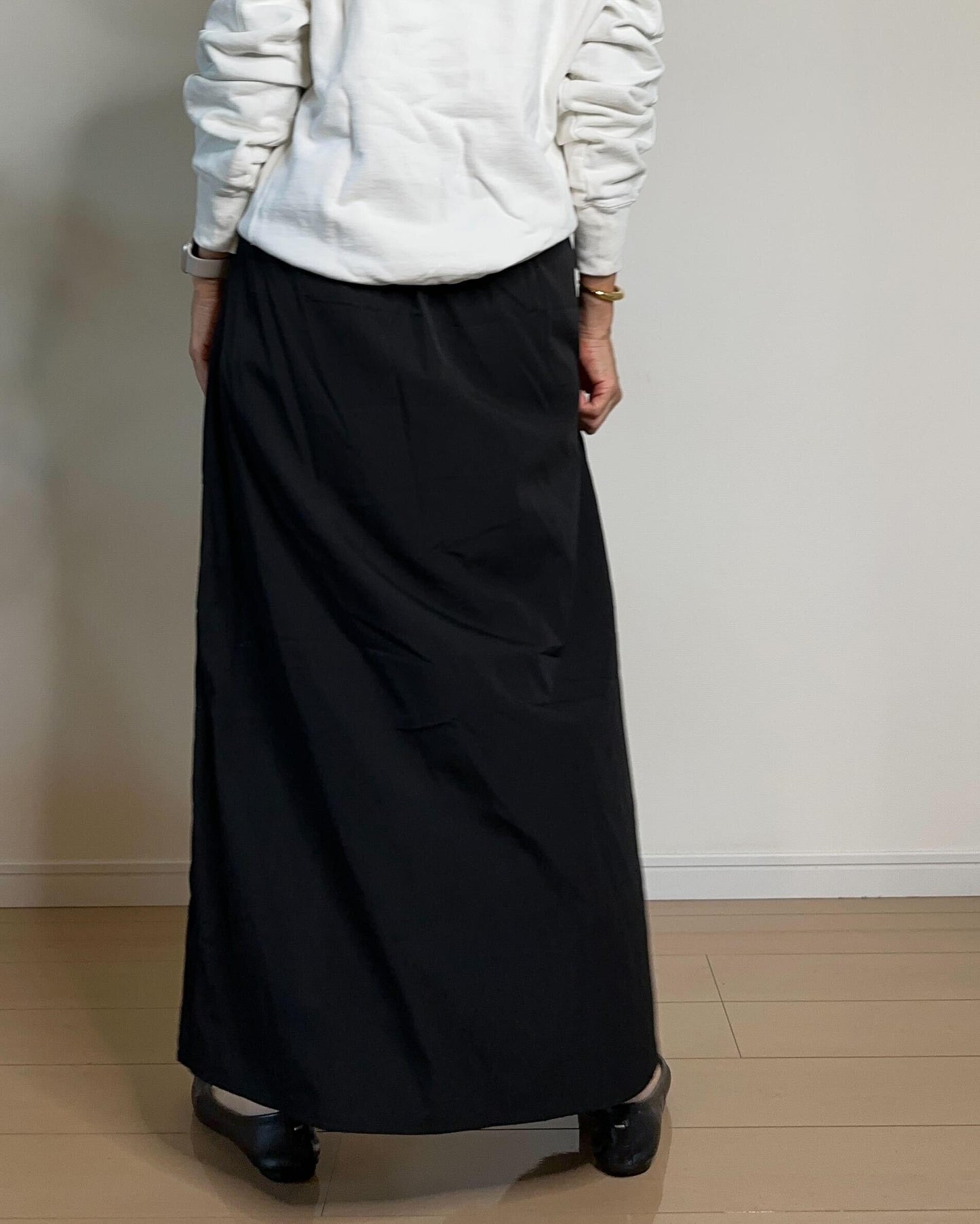 ラップ風ロングスカート