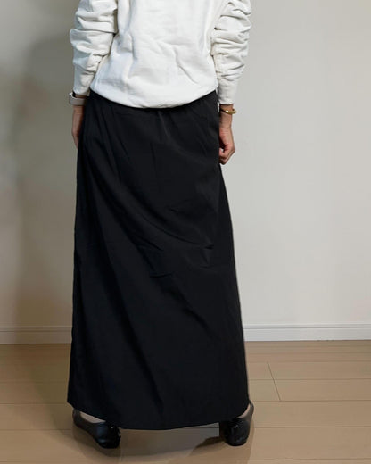 ラップ風ロングスカート