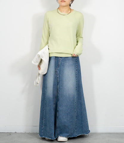 ソフトタッチクルーネックニット