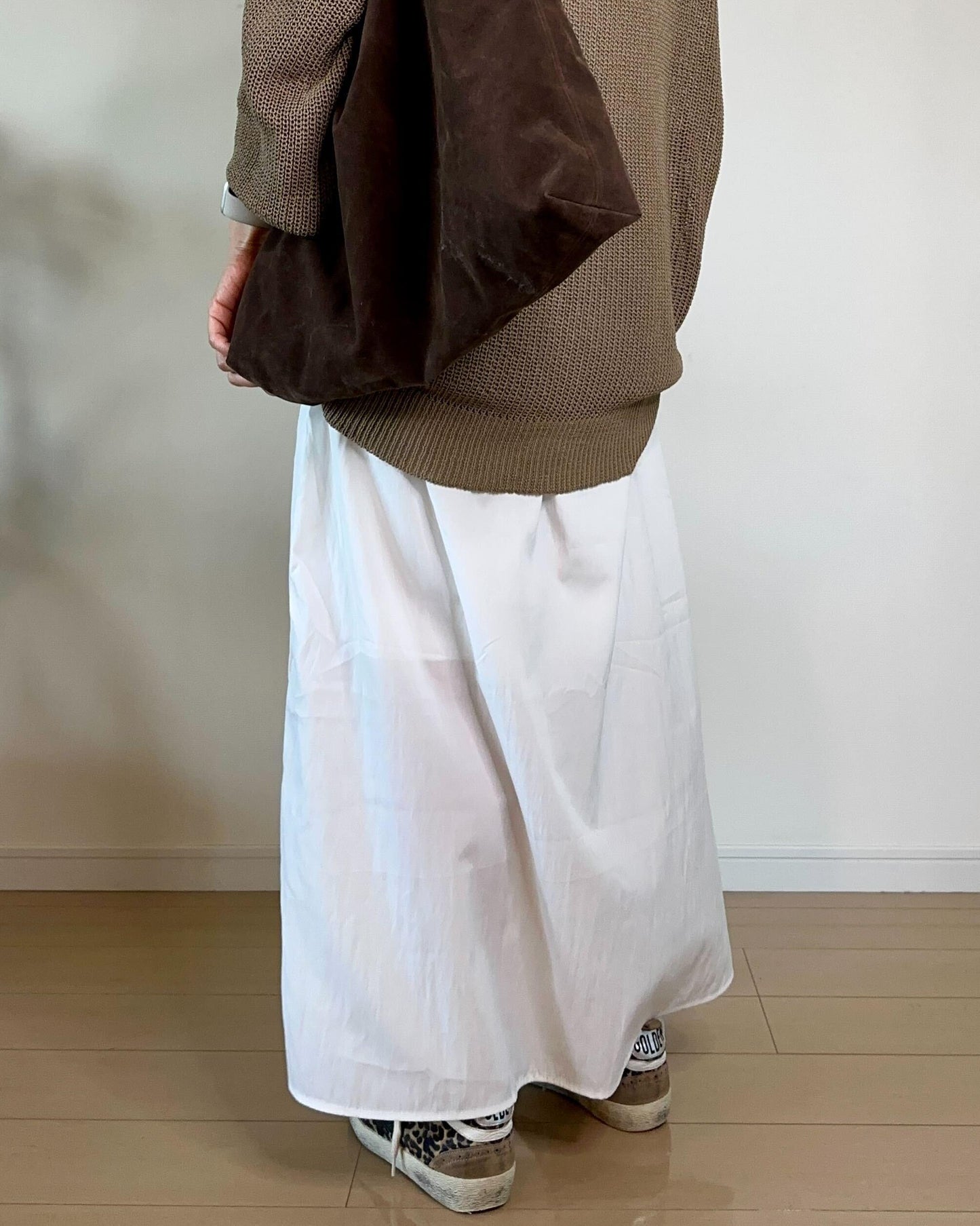 ラップ風ロングスカート