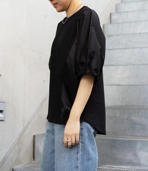 異素材ドッキングドルマンカットソー