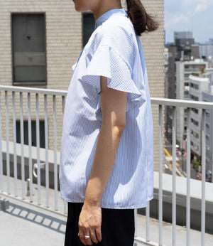 ストライプフレアスリーブブラウス