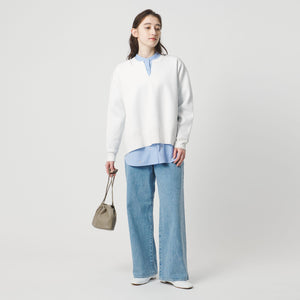 スウェットライク スキッパーニット ‐ウォッシャブル‐