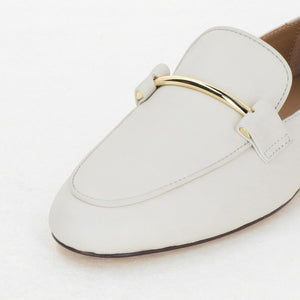 メタルロッドローファー フラット10↑