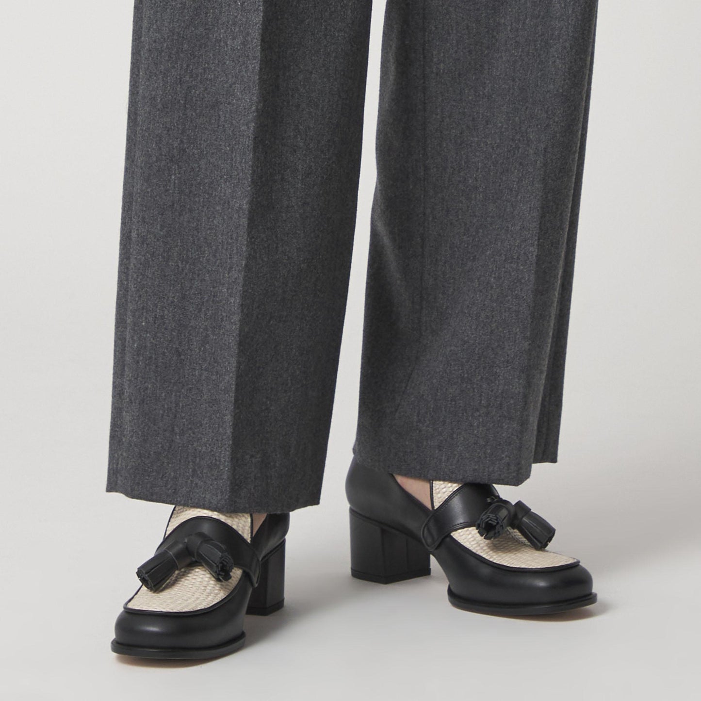 タッセルローファー パンプス50↑