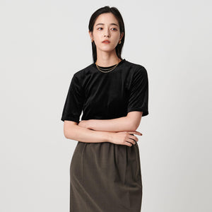 ベロア Tシャツ ウォッシャブル