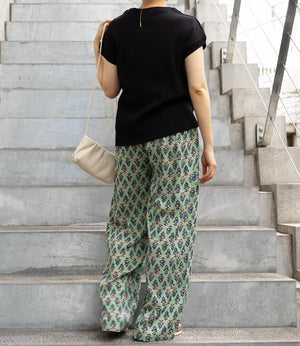 ボタニカルプリントイージーサマーパンツ
