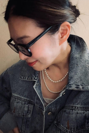 3連パールネックレス