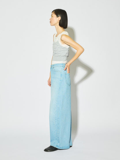 MIDIUMISOLID for Ladies バレルレッグワイドデニム