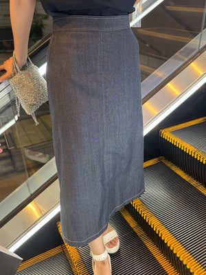 デニムステッチスカート