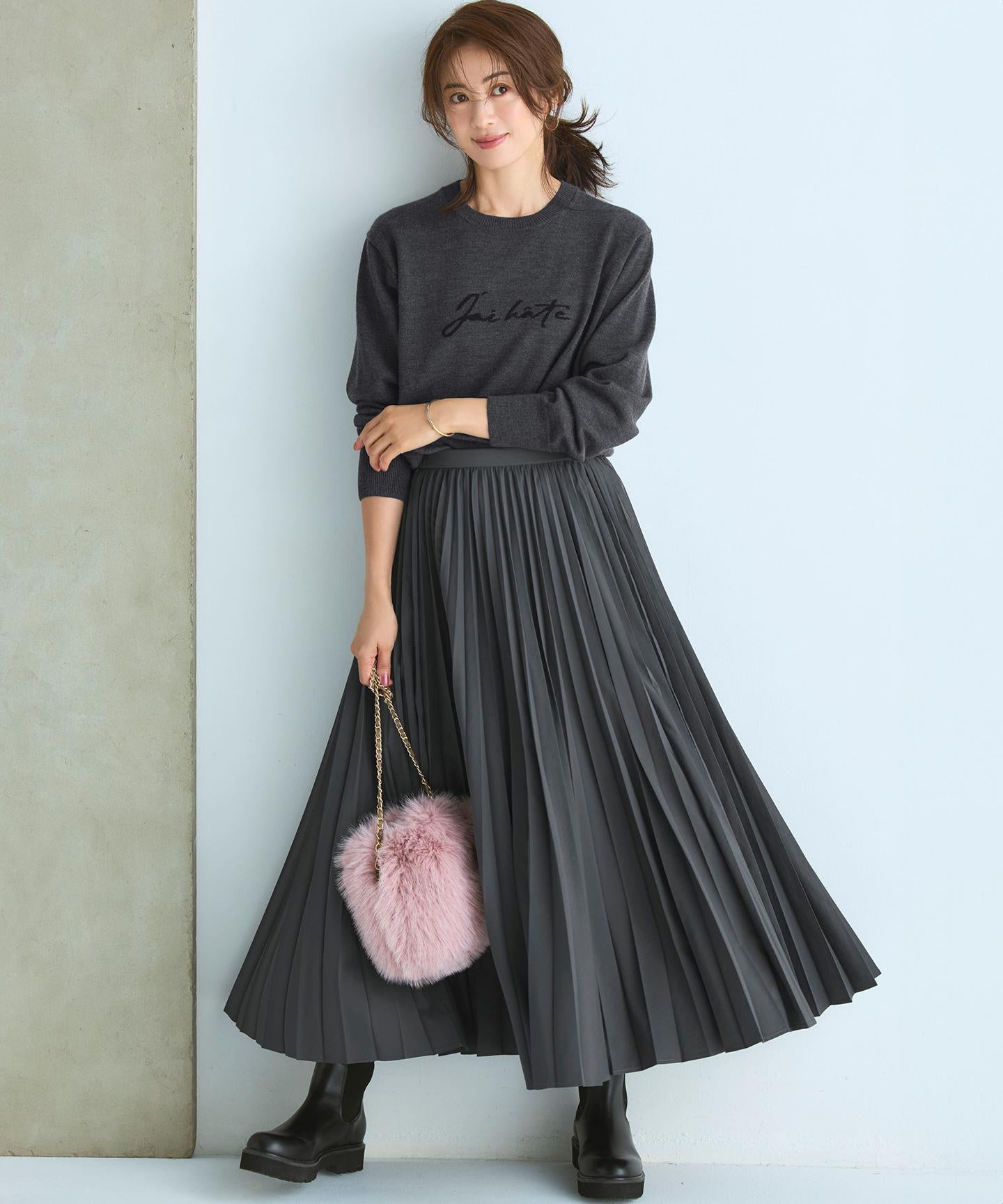 フェイクファー チャーム バッグ