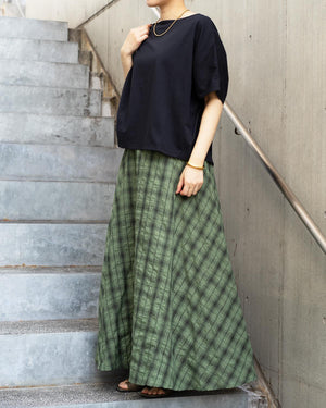 半袖コクーンカットソー