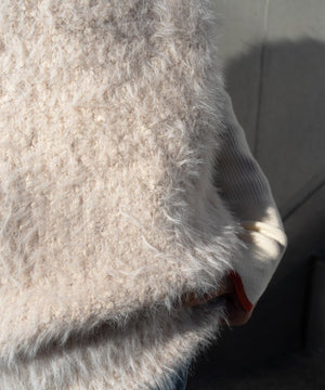 シャギーVネックニットベスト