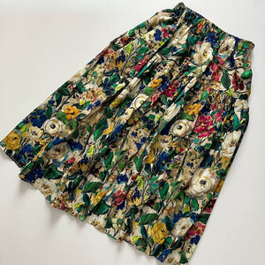 ヴィンテージ風フラワーギャザースカート