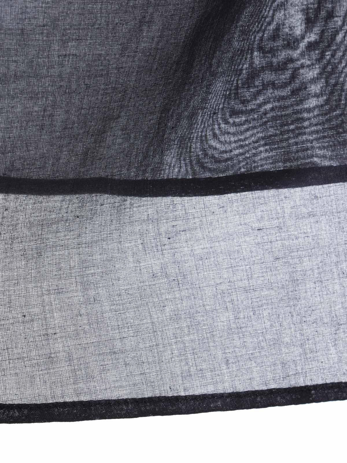 MIDIUMISOLID for Ladies シアースリットスリーブチュニックシャツ