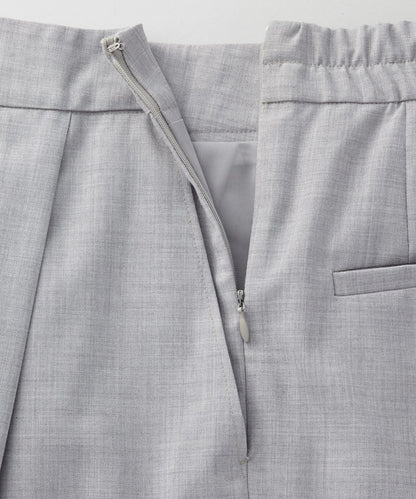 サマーウール混ワイドパンツ