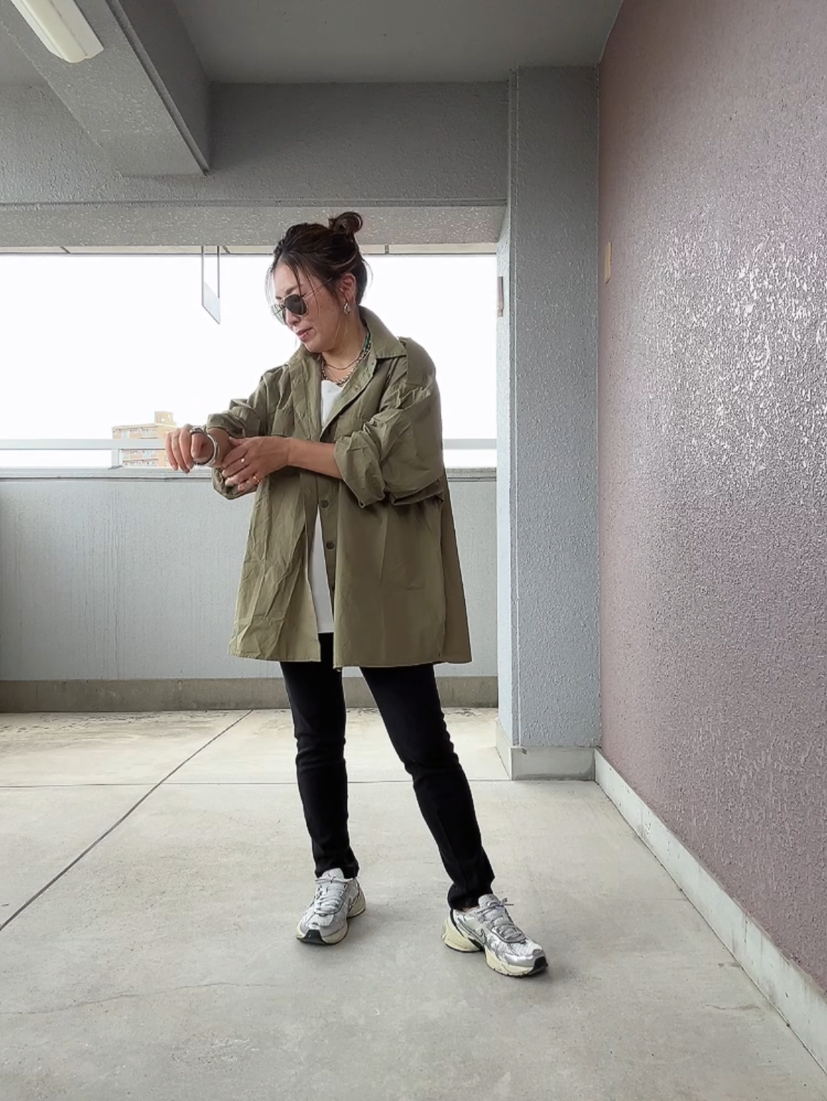 ミリタリーウォッシュオーバーシャツ