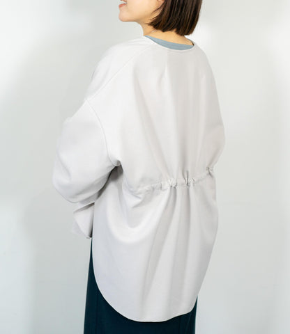 カットジョーゼットウエストマークブルゾン