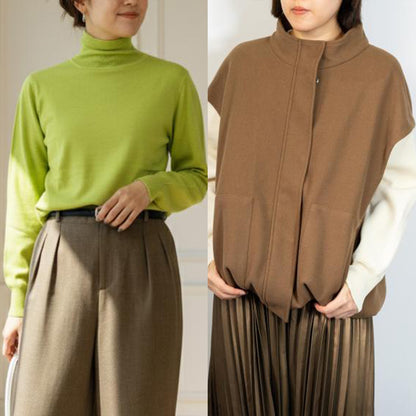 【M・Lサイズ②】スタイリストNanae監修！サイズを選べるニット＆ベスト特別セット