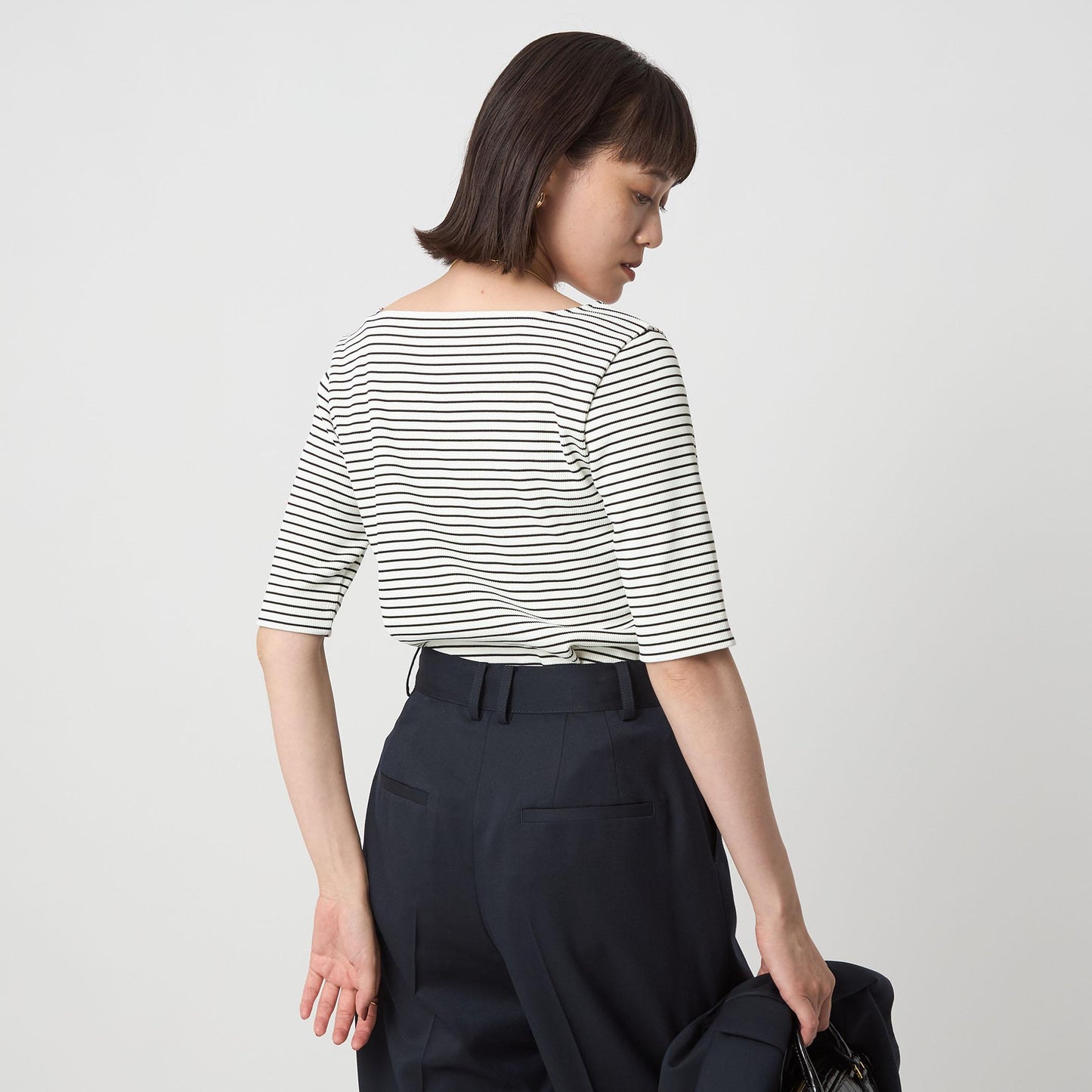 ニットライク スクエアネック カットソー