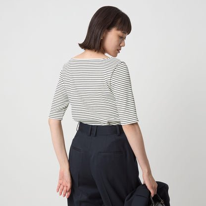 ニットライク スクエアネック カットソー