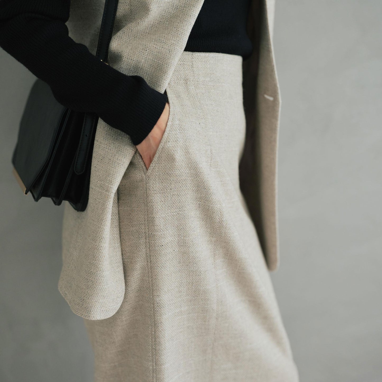 ［size SHORTあり］スラブ サイド スリット タイト スカート