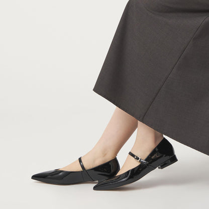 【WEB限定】ポインテッド ストラップ フラット20■↓↑