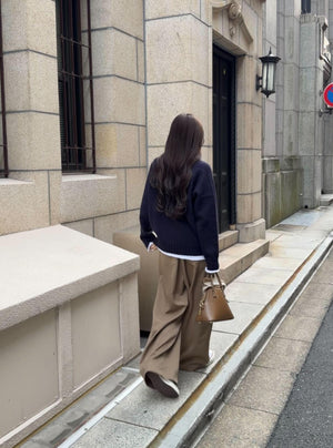 ダブルタックルーズワイドパンツ