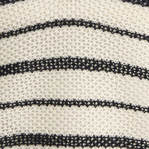 メッシュ スキッパー ニット プルオーバー -ウォッシャブル-