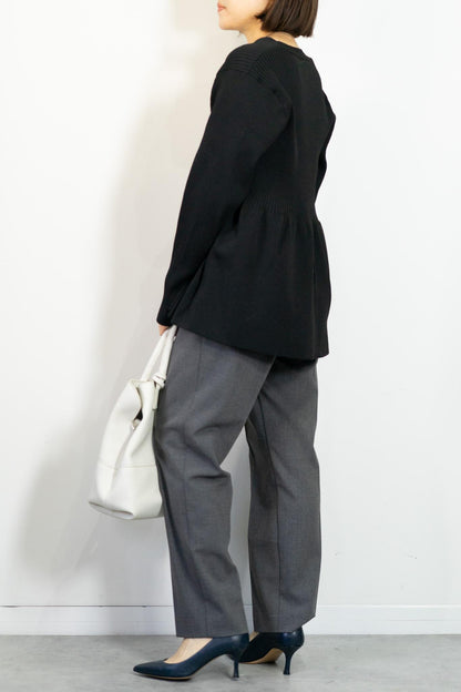 スポンディッシュペプラムカーディガン