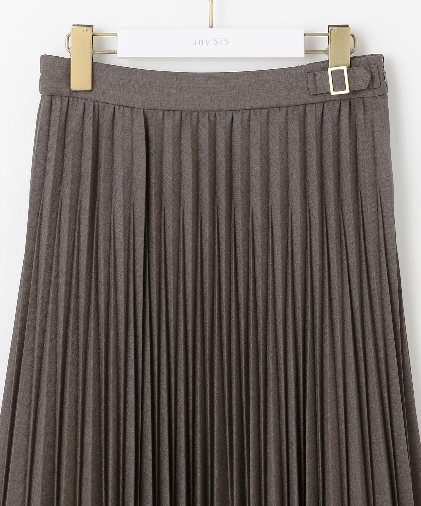 ウーステッドエステル  プリーツスカート